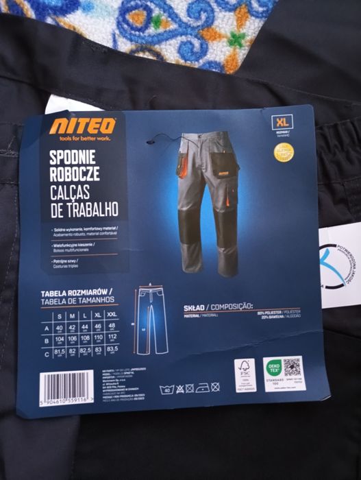 Spodnie robocze xl
