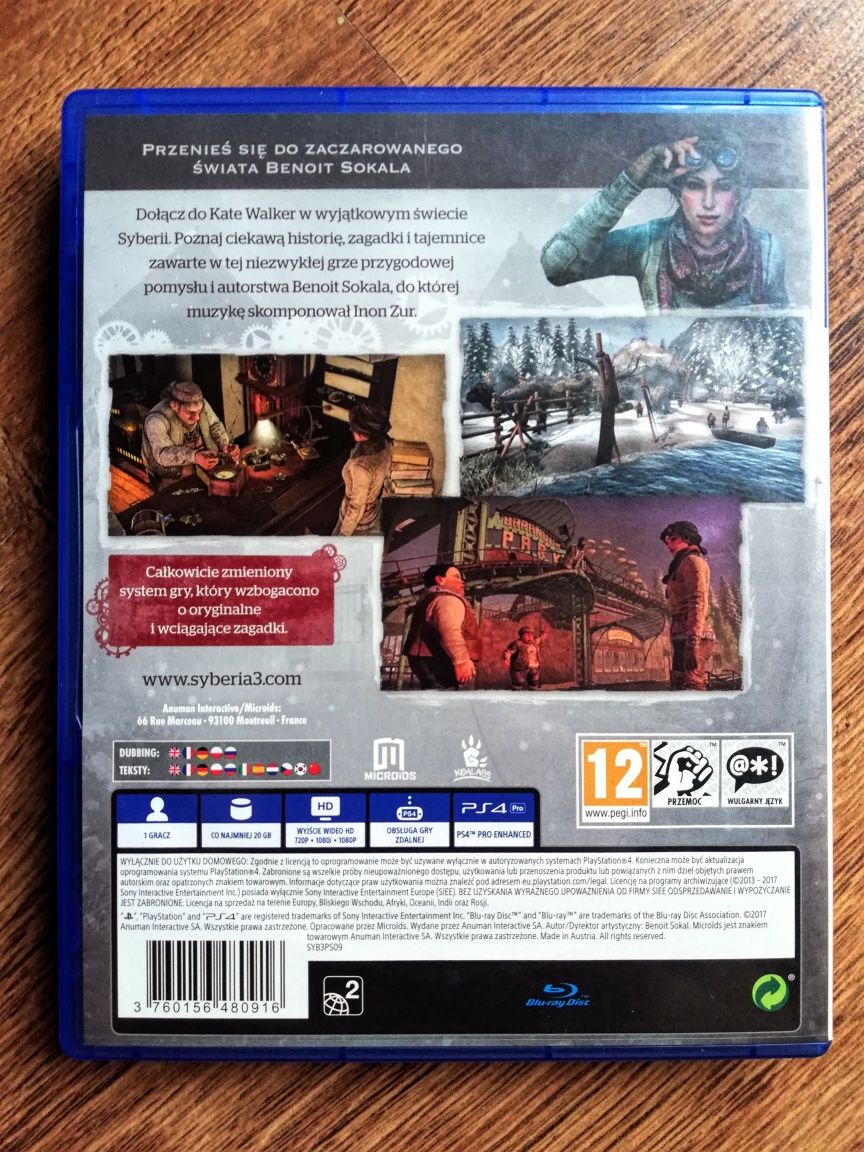 Gra Syberia 3 (PL Dubbing) PS4