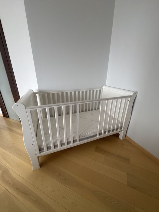 Łóżeczko z materacykiem firmy Woodies 140x70