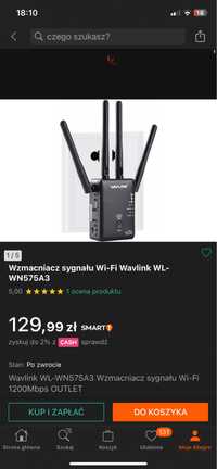 Wzmacniacz sygnału Wi-Fi Wavlink WL-WN575A3
