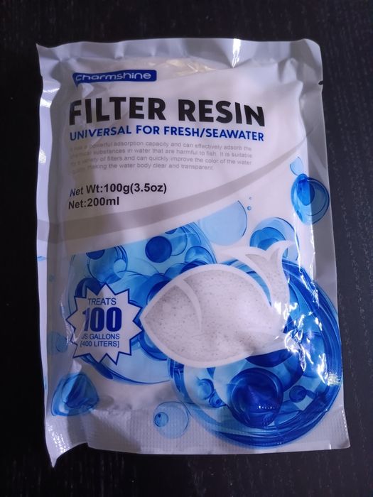 Resina Filtrante Charmshine – Para Aquário (Doce e Salgado) – 100g