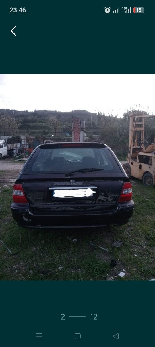 Hunda 1.5 gasolina so peças
