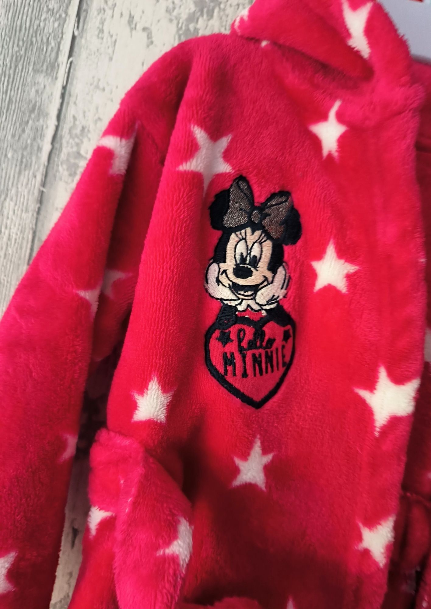 George szlafrok puchaty Minnie Disney myszka Miki 92 gwiazdki
