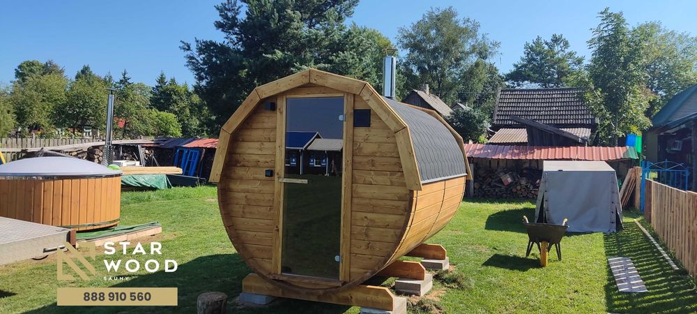 Sauny Sauna Beczka różne wymiary Producent Transport Cały Kraj