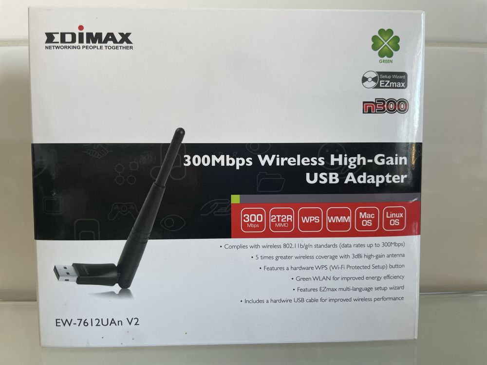 Adaptador de rede edimax novo