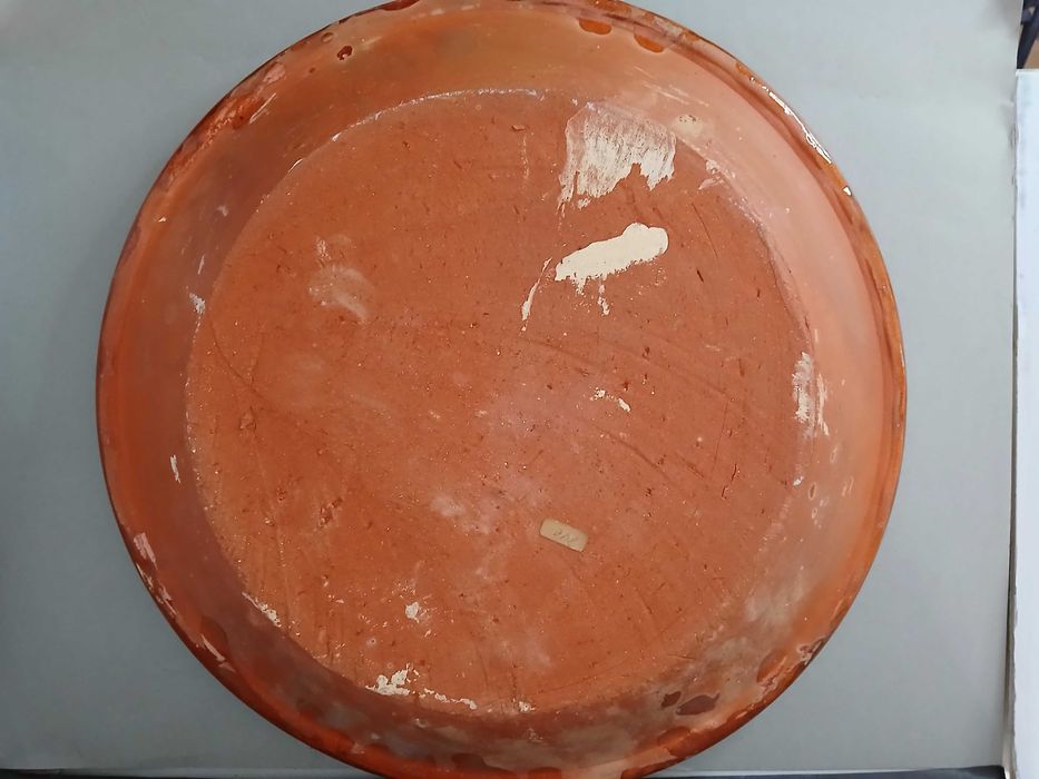 prato de barro tradicional português pintado a mâo