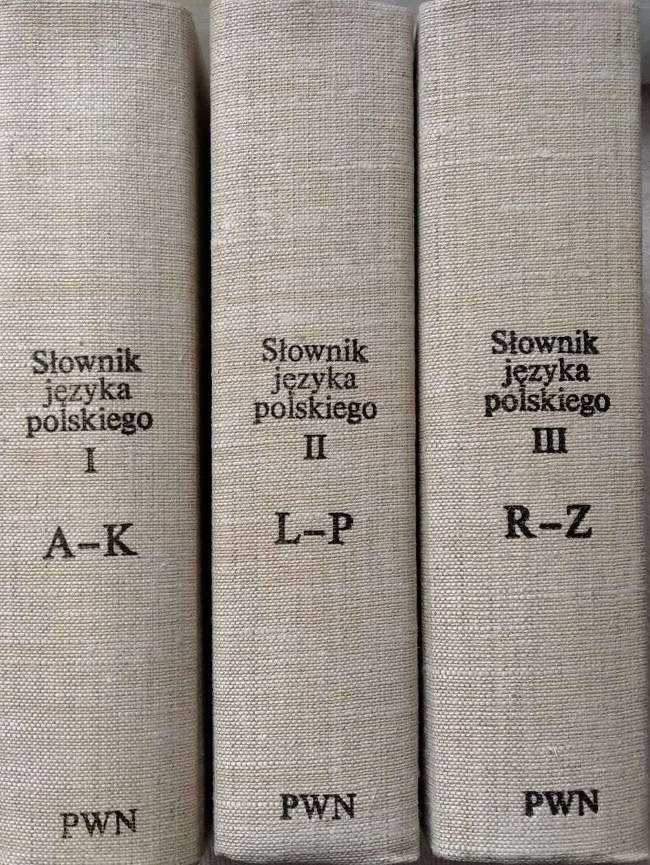 Słownik języka polskiego III tomy