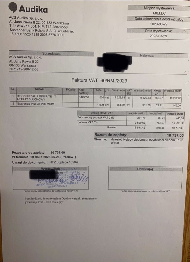 Aparat słuchowy Real 1 Mini Rite T Oticon