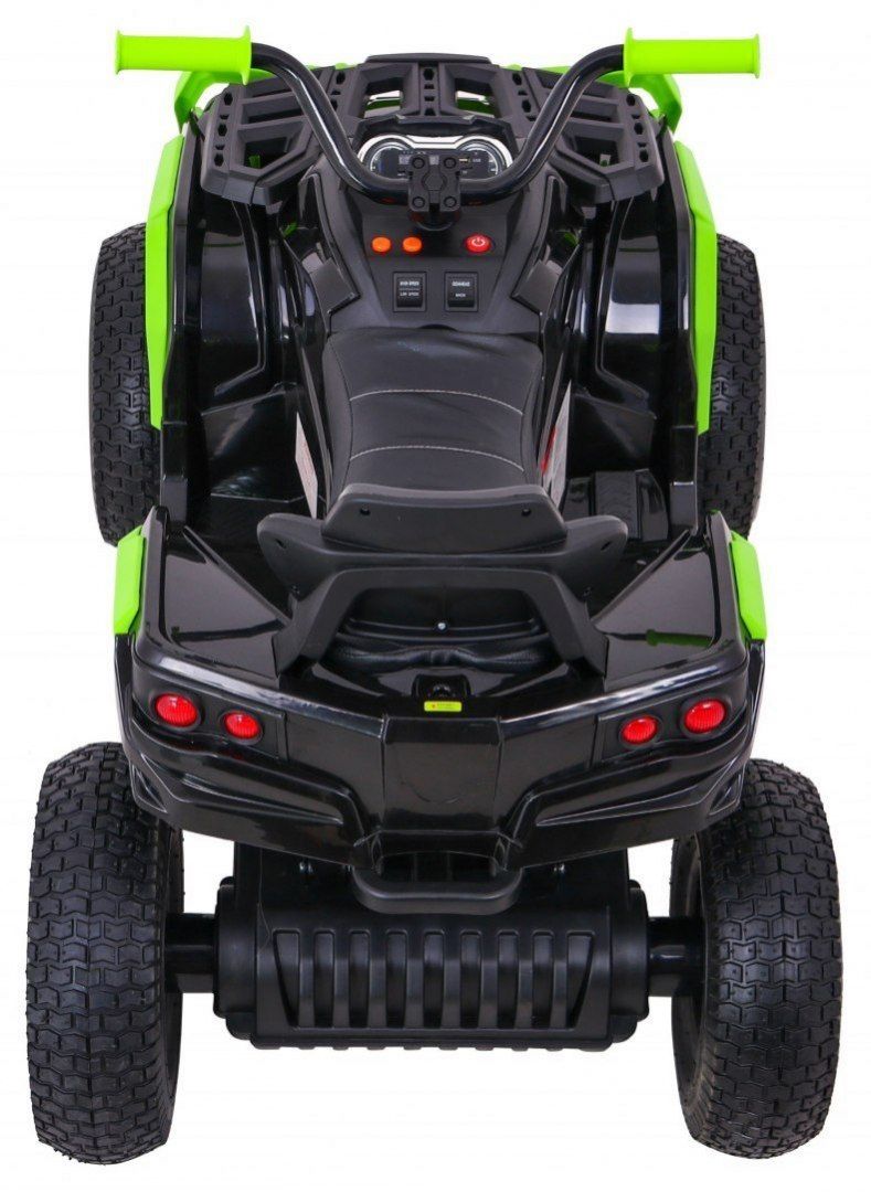 Quad ATV Pompowane Koła Czarno-Zielony na akumulator dla dzieci