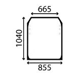 szyba przednia JCB 526-56 Plus, 531-70 Sway , 531-70 T, 532H ACX576i