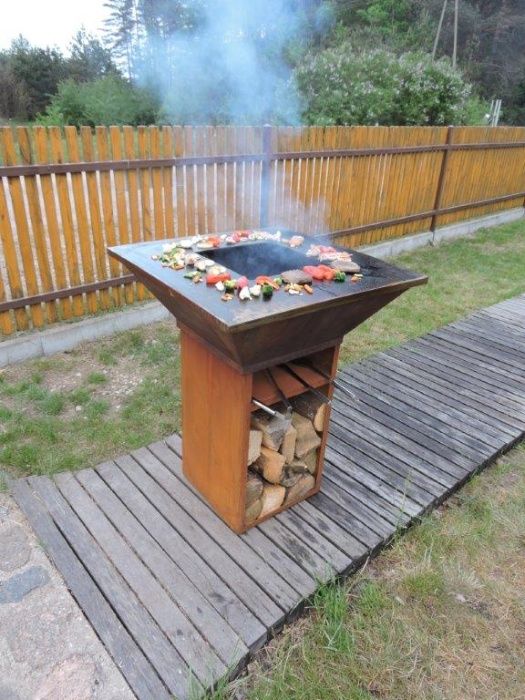 corten  , grill ogrodowy , kwadrat 100 kg , od producenta . Najtaniej