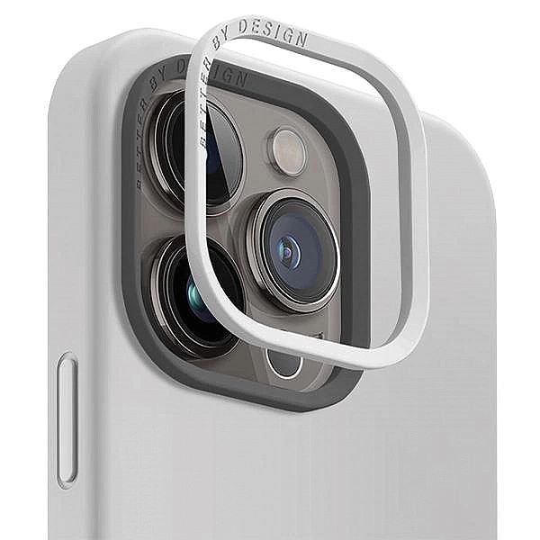 Etui Uniq Lino Hue Magclick Charging do iPhone 15 Pro - jasnoszare