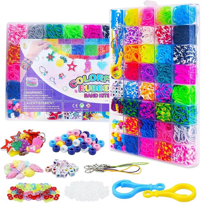 Zestaw elastycznych bransoletek 2700 elementów bransoletki