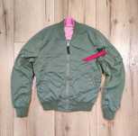 Kultowa damska kurtka bomberka Alpha Industries khaki w rozmiarze M
