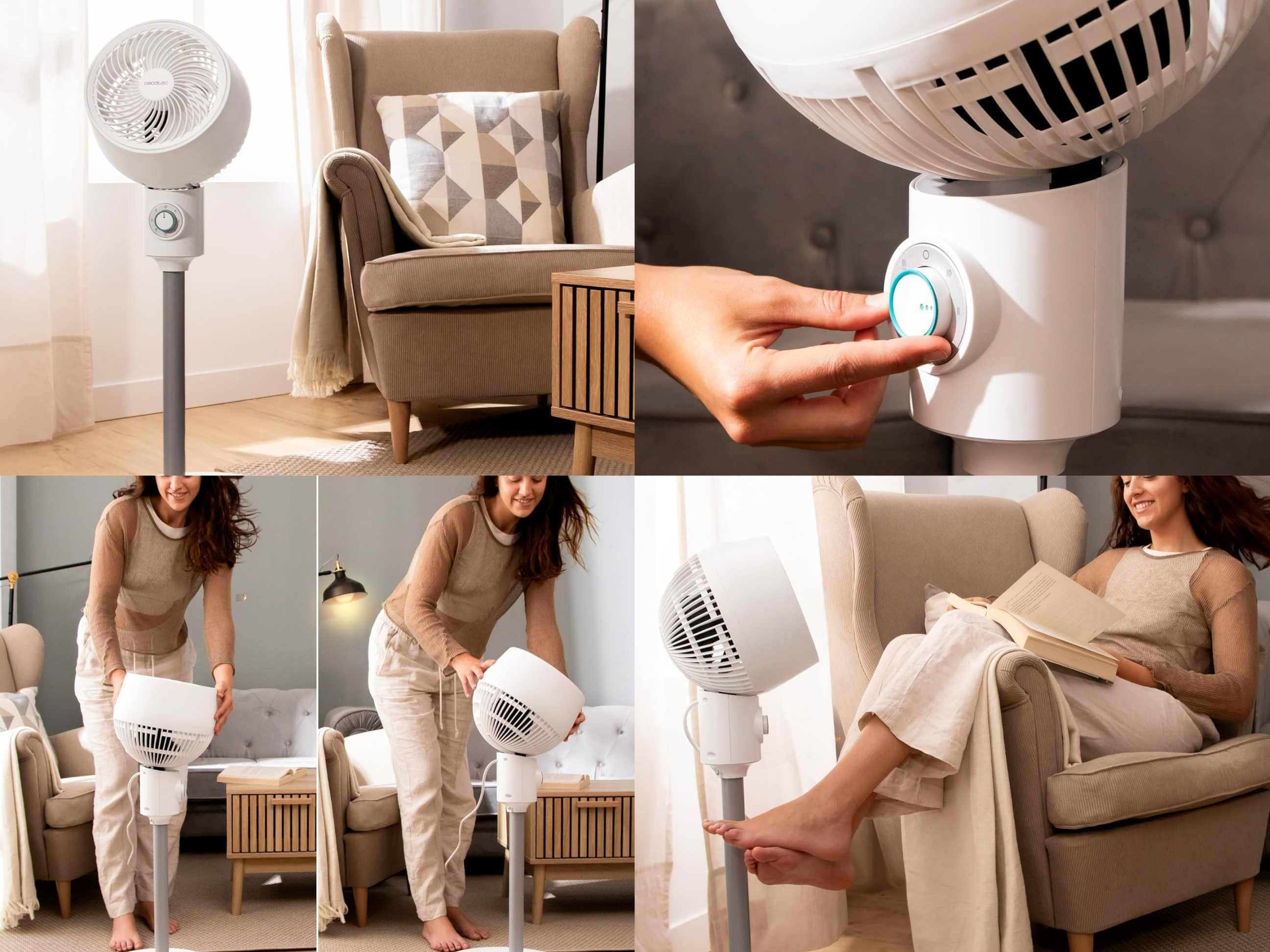 Cecotec EnergySilence - wentylator podłogowy 35W DUŻY / oscylacja