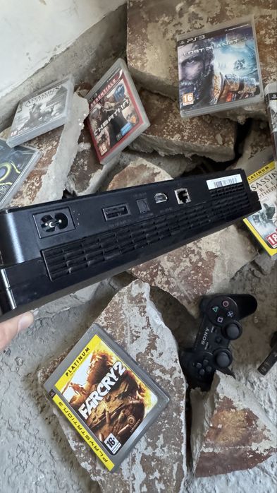 Playstation 3 slim ps3fat з іграми в комплекті