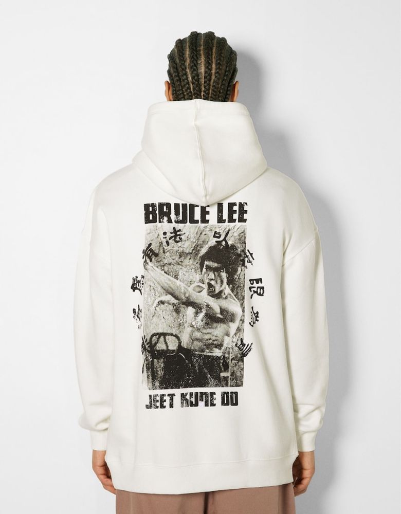 Bruce Lee hoodie. Кофта с капюшоном Bershka