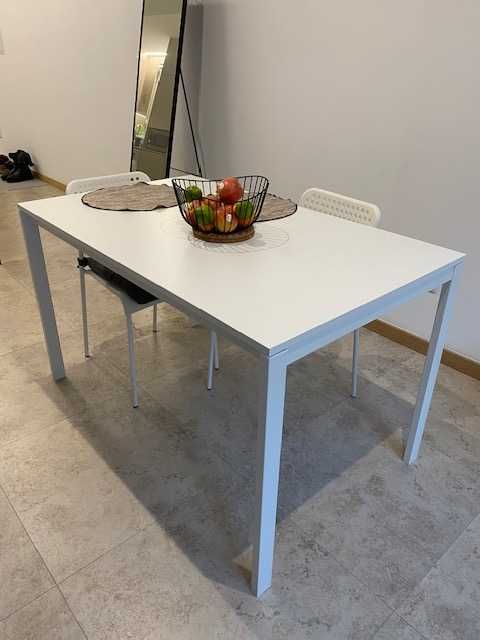 Mesa de cozinha com 4 cadeiras, branca, IKEA