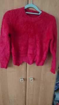 Sweterek damski czerwony