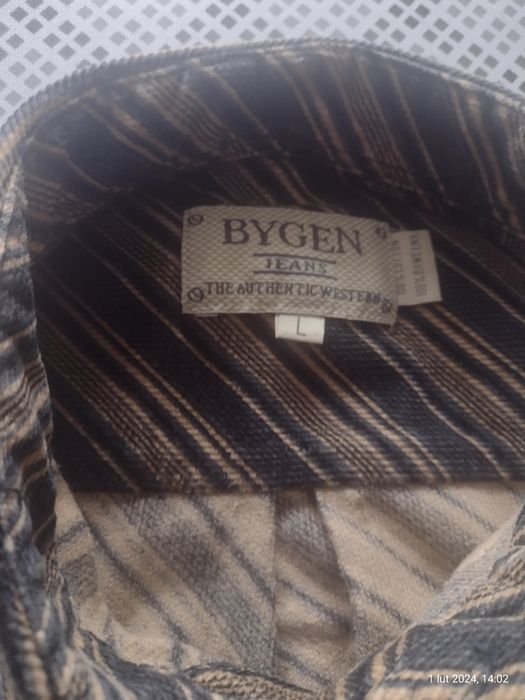 Męska koszula sztruksowa, rozm L