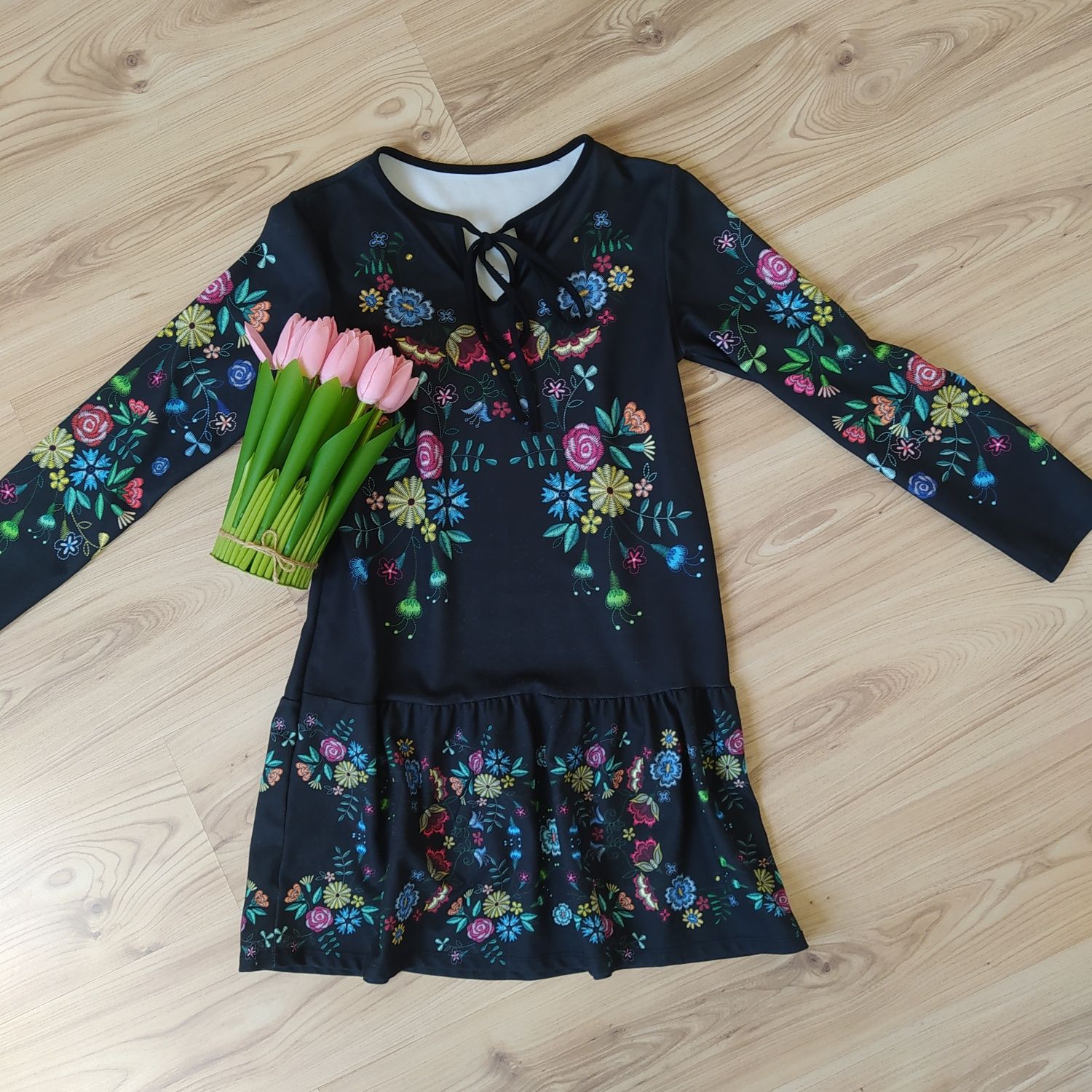 Sukienka Boho w kwiaty