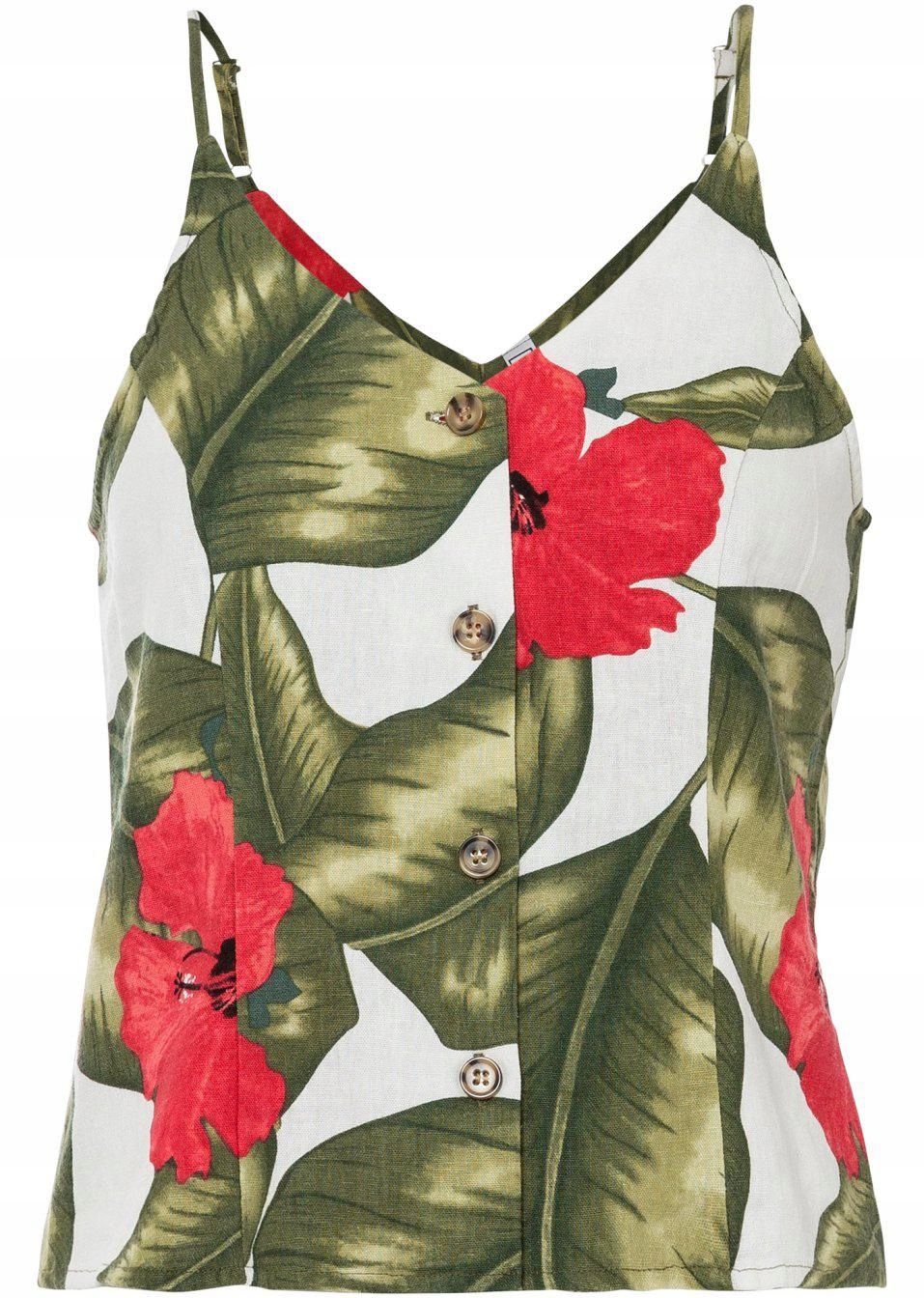 B.P.C top z nadrukiem i guzikami modny r.46