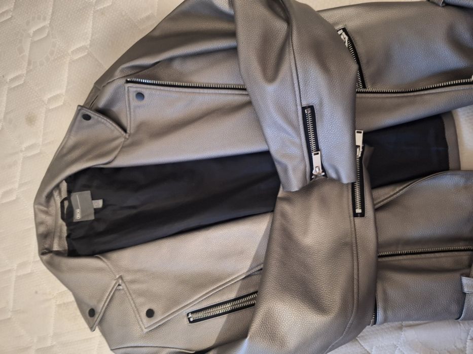 Casaco biker prateado Asos