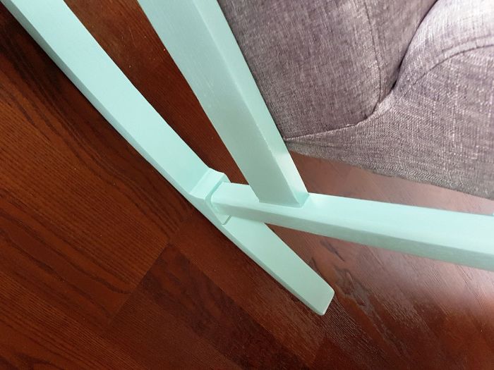 FOTEL BUJANY na płozach masywny duży idealny do karmienia unikatowy