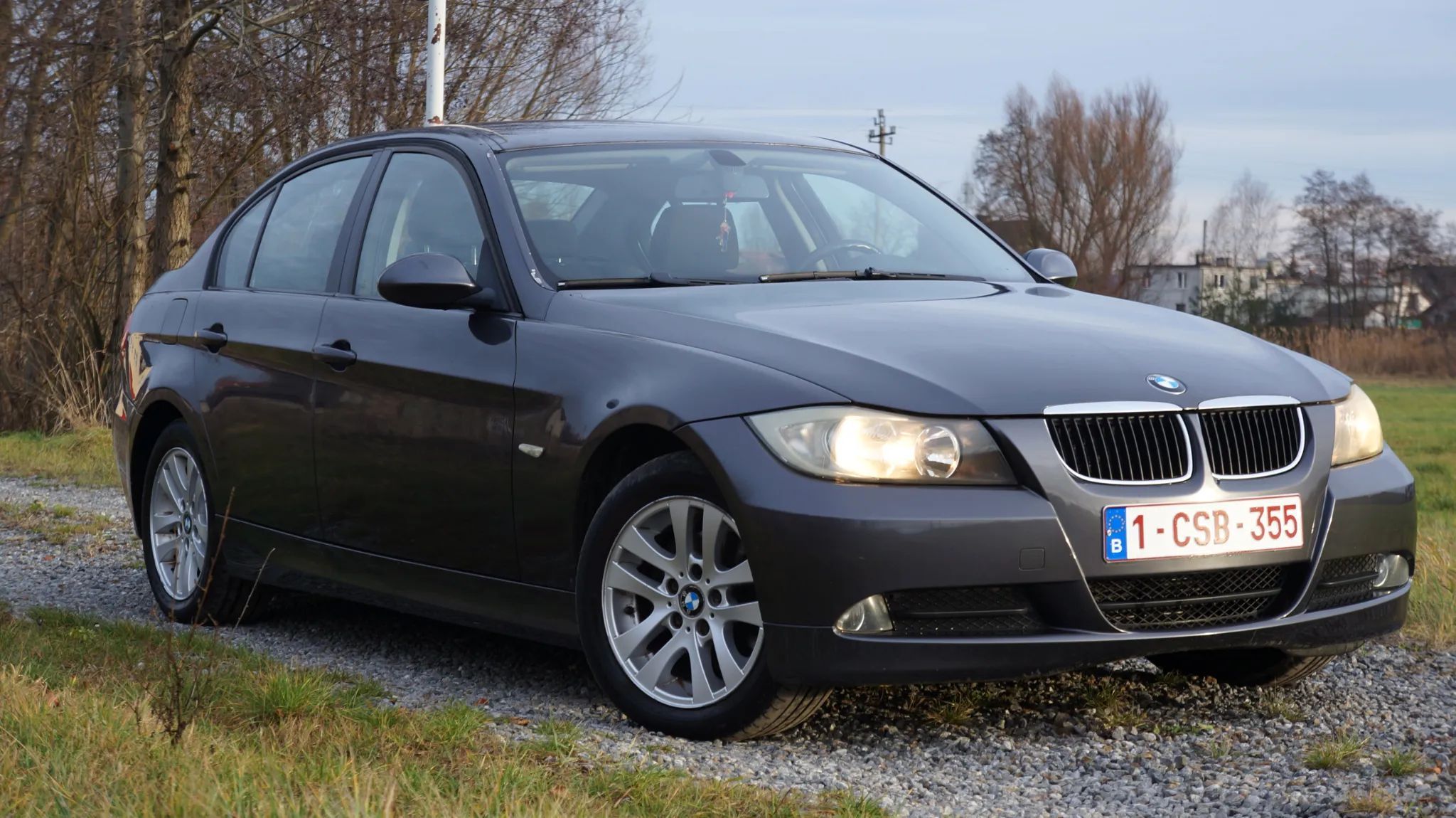 BMW Seria 3 e90 sedan 318d 2008r, szara, klimatronik, opłacony