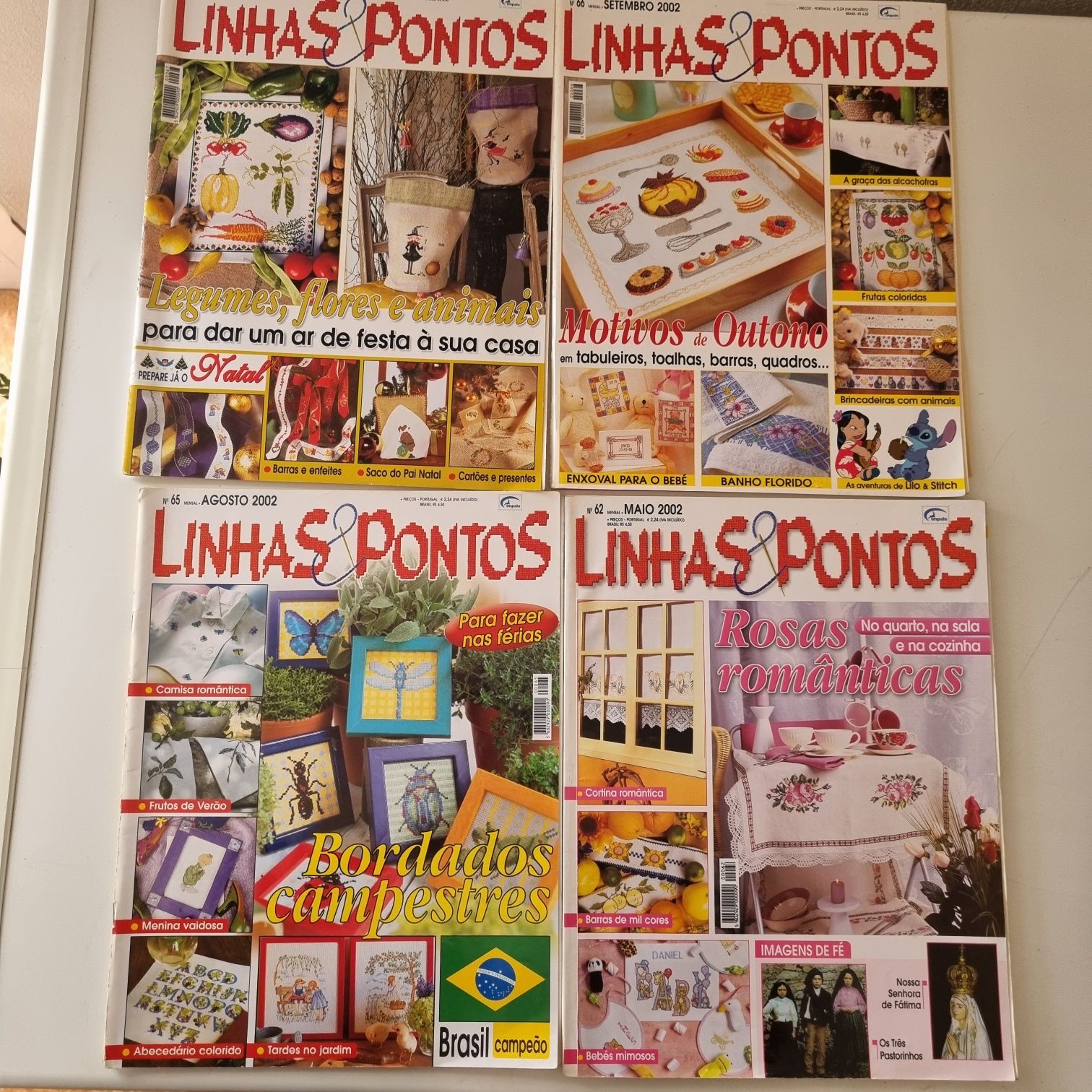 Lote de revistas Linhas & pontos