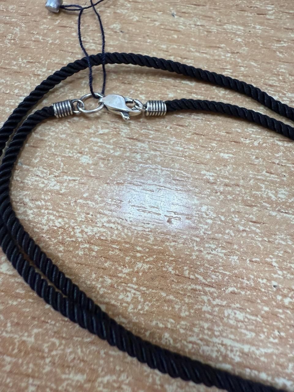 Шёлковый Шнурок Серебро 925!