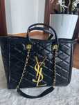 Torba shopper czarna Ysl