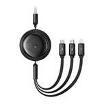 Kabel USB 3w1 Baseus Free2Draw USB do micro USB+Lightning+USB-C, 3.5A