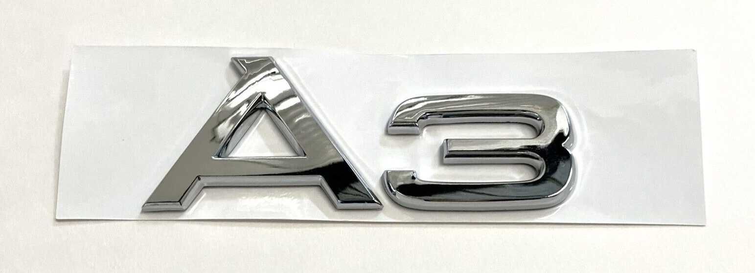 Nowy przyklejany emblemat znaczek A4 A5 A6 A7 A8 srebrny
