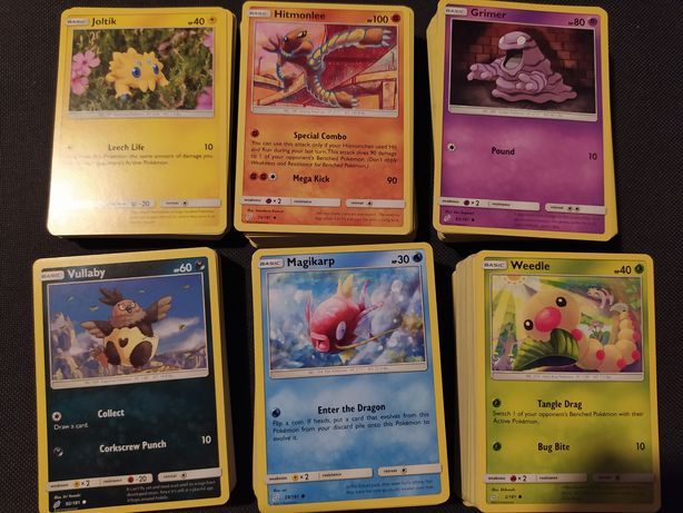 Karty Pokémon 200 sztuk kazda inna