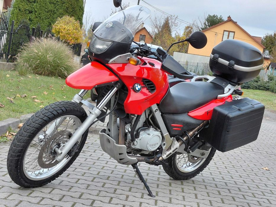 CZERWONE BMW f 650 GS 3xkufry rej PL