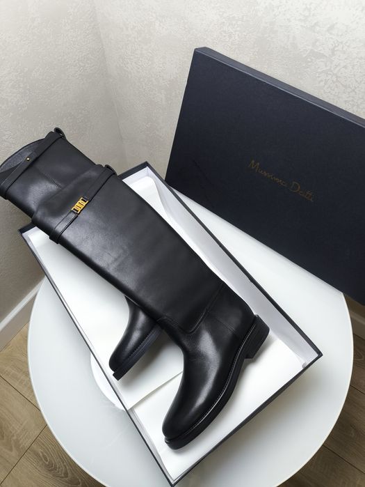 Жіночі шкіряні Чоботи Massimo Dutti