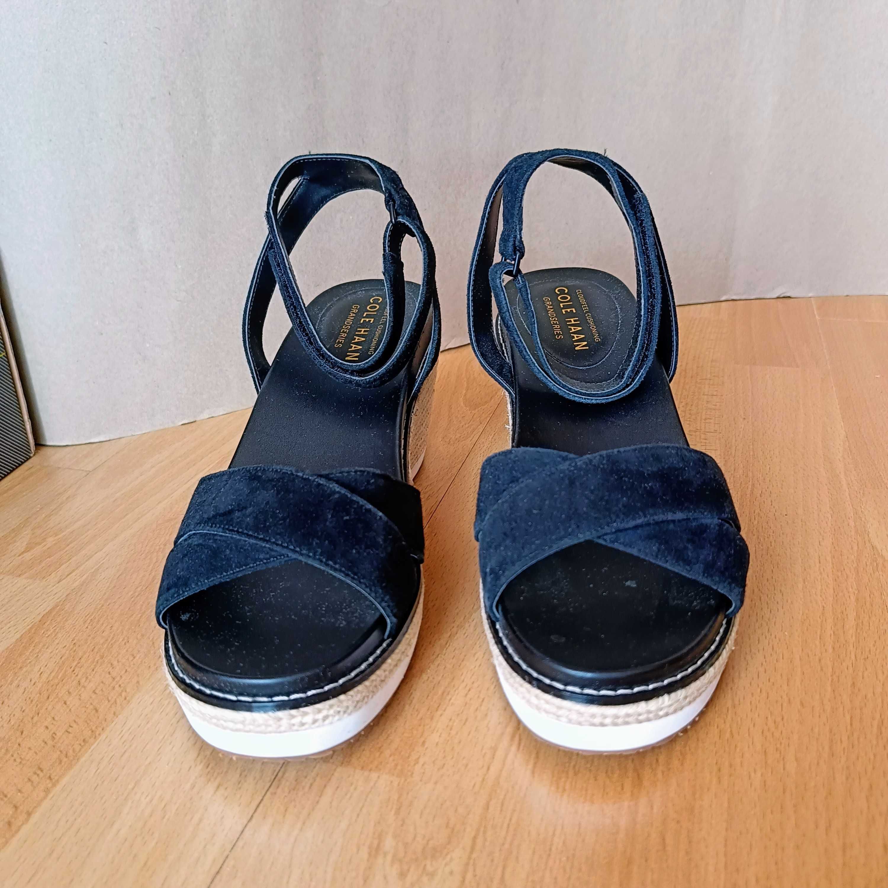 Cole Haan sandały na koturnie rozmiar 9,5 B / 26-26,5 cm nowe