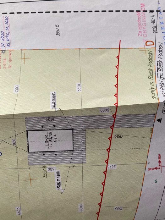 SPRZEDAM działkę  z pozwoleniem na budowę  w trakcie budowy budynku