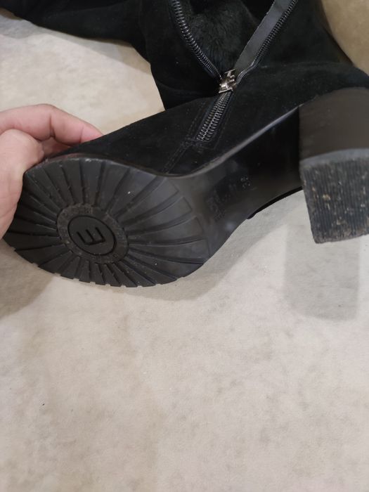 Шкіряні сапоги для осені та замшеві для зими