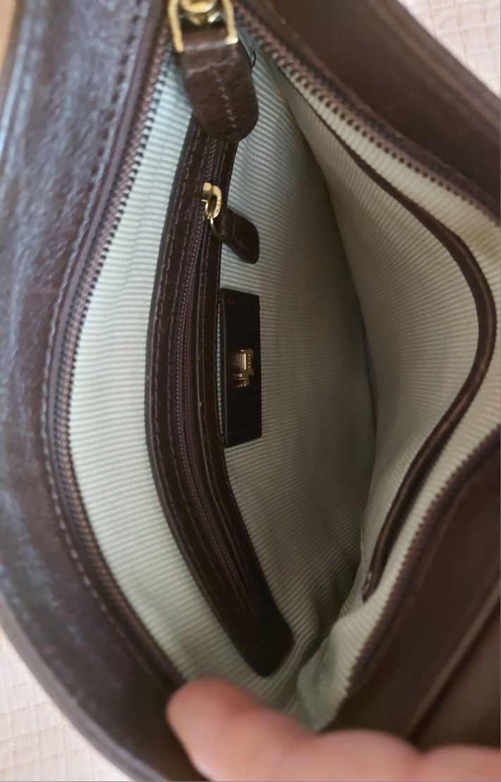 Radley London torebka listonoszka brązowa skórzana skóra naturalna