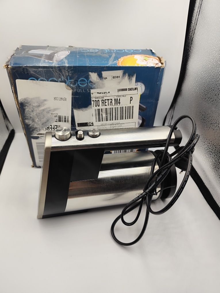 NOWY Mikser ręczny prętowy metalowy Cecotec PowerTwist 500 Full Steel