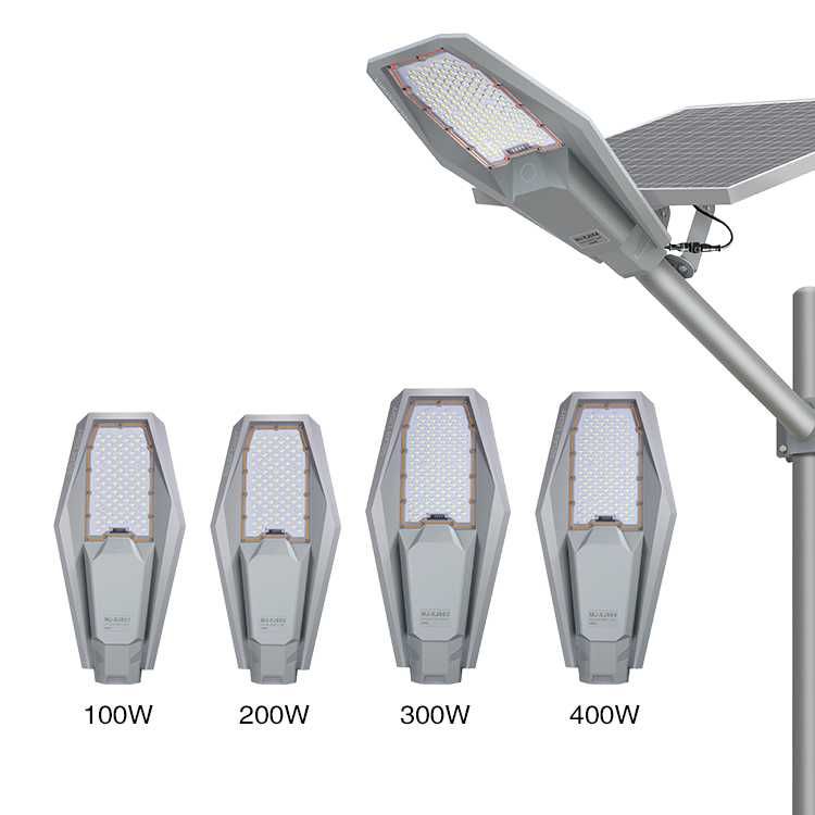 Uliczna lampa solarna 200W ALUMINIUM PREMIUM - osobny panel LED
