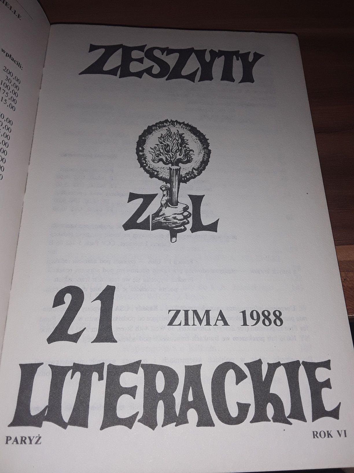Zeszyty literackie nr 21 zima 1988 Herbert Nabokov Zagajewski