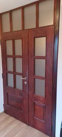 Drzwi wewnętrzne drewniane świerkowe klasyczne