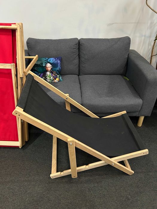 leżak drewniany składany