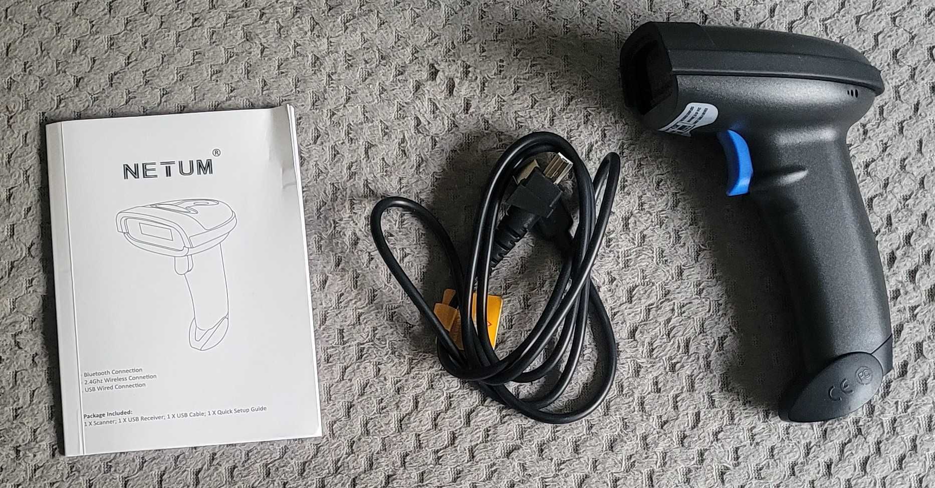 NETUM NT-1228BC ręczny skaner kodów kreskowych z Bluetooth i USB