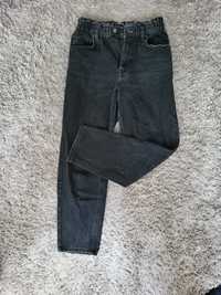 Spodnie czarne high waist/wide leg damskie