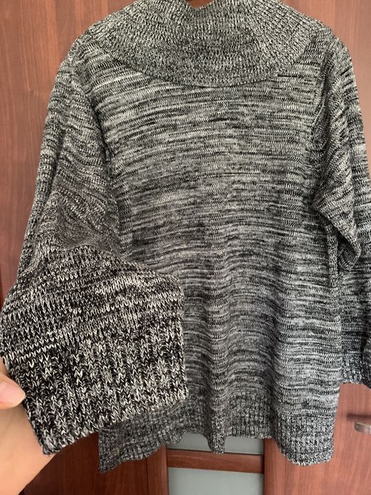 Sweter golf szary Calvin Klein oversize