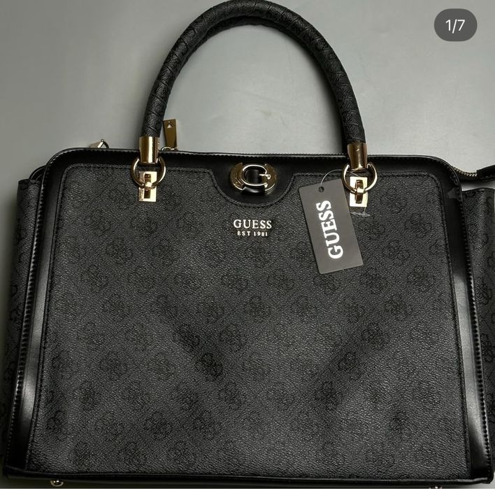 Сумка шопер Guess в двох кольорах